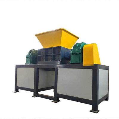 เครื่องฉีกไม้อุตสาหกรรมอัตโนมัติเต็ม Twin Shaft 100-3000kg/H