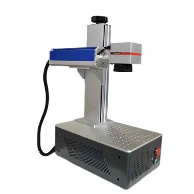 เครื่องหมายเลเซอร์ UV พกพาบนโต๊ะงาน PT เครื่องหมายเลเซอร์พิมพ์กระจกโลหะ PVC 3D