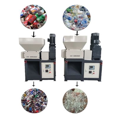 เครื่องบดสายทองแดงอุตสาหกรรม อลูมิเนียมไฟฟ้าสามารถ Twin Shaft Shredder