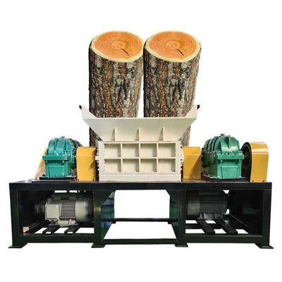 เครื่องฉีกไม้แรง 380V เครื่องฉีกพลาตไม้ Twin Shaft