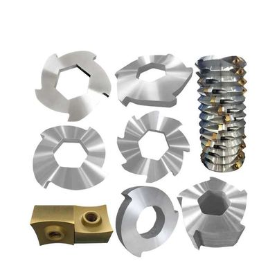 พลาสติกขยะไม้ โลหะ single shaft shredder blade ประเภทจุดตก