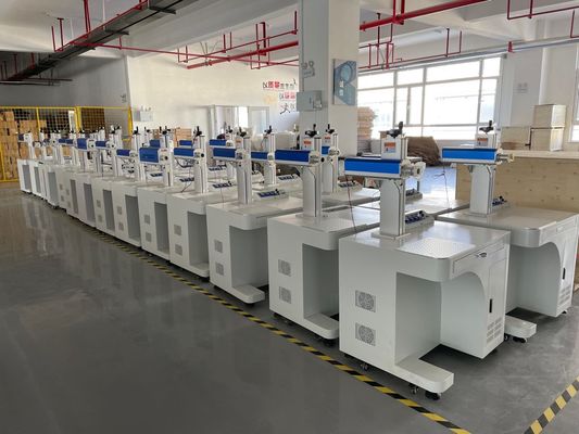 เครื่องหมายเลเซอร์ไฟเบอร์ CNC ขนาดเล็ก Raycus JPT 20w 30w 50w 100w