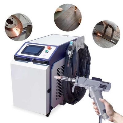 3 ใน 1 ไฟเบอร์เลเซอร์ Welder มือถือ 1000W 1500W 2000W สําหรับคาร์บอนอลูมิเนียม