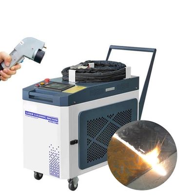 1064nm ความยาวคลื่นกลาง 2000W เลเซอร์ทําความสะอาดสนิมสําหรับงานกําจัดสนิมหนัก
