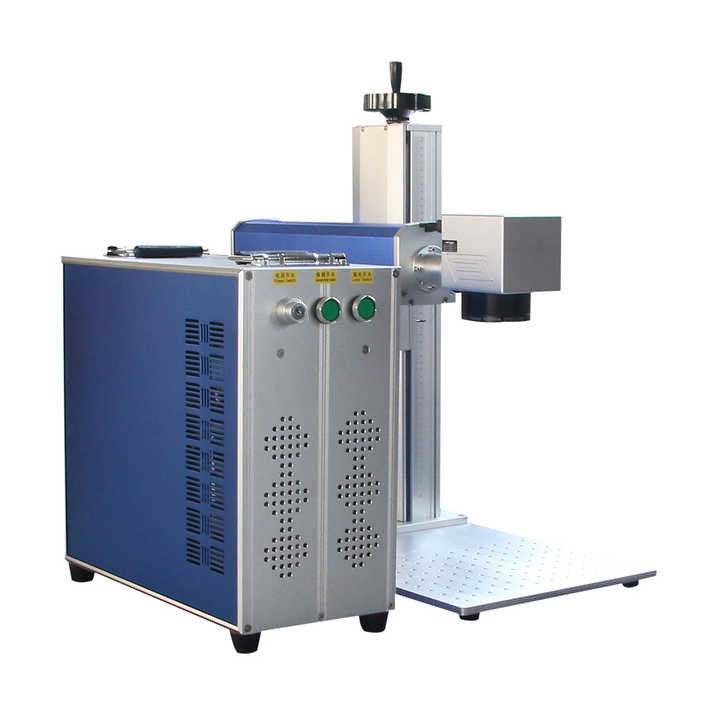 30W 50W 100w เครื่องหมายเลเซอร์ไฟเบอร์ 3 มิติ IPG เครื่องหมายเลเซอร์โลหะ