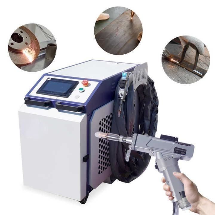 3 ใน 1 ไฟเบอร์เลเซอร์ Welder มือถือ 1000W 1500W 2000W สําหรับคาร์บอนอลูมิเนียม
