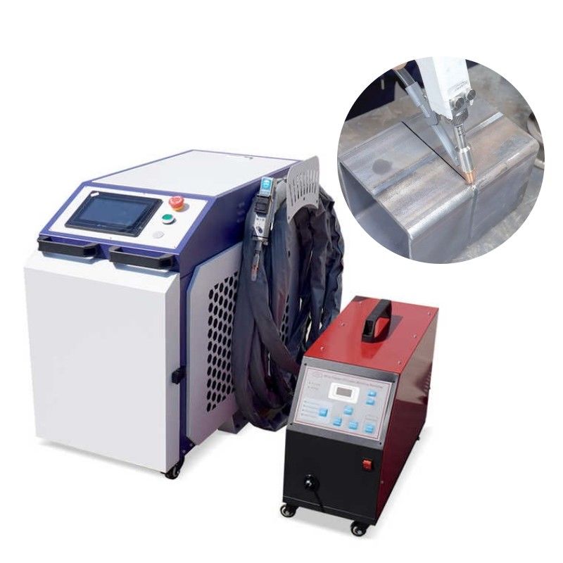 เครื่องเชื่อมเลเซอร์พกพา 1500w เครื่องเชื่อมเลเซอร์ไฟเบอร์มือสําหรับโลหะสแตนเลสอลูมิเนียม