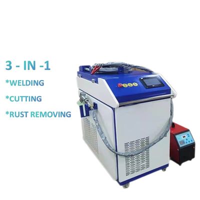 เครื่องเชื่อมเลเซอร์ไฟเบอร์พกพา 3 ใน 1 อุปกรณ์เลเซอร์คลื่นต่อเนื่องมือถือ